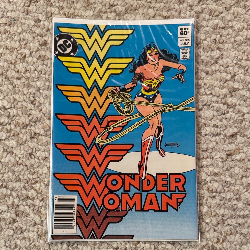 DC Wonder Woman Comic with Blue and Red Cover